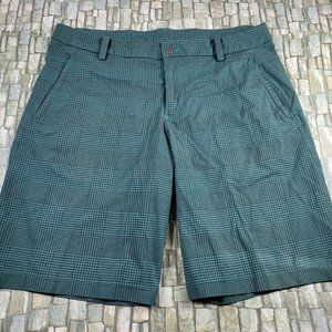 Lululemon Men's Gold Plaid Shorts size 38